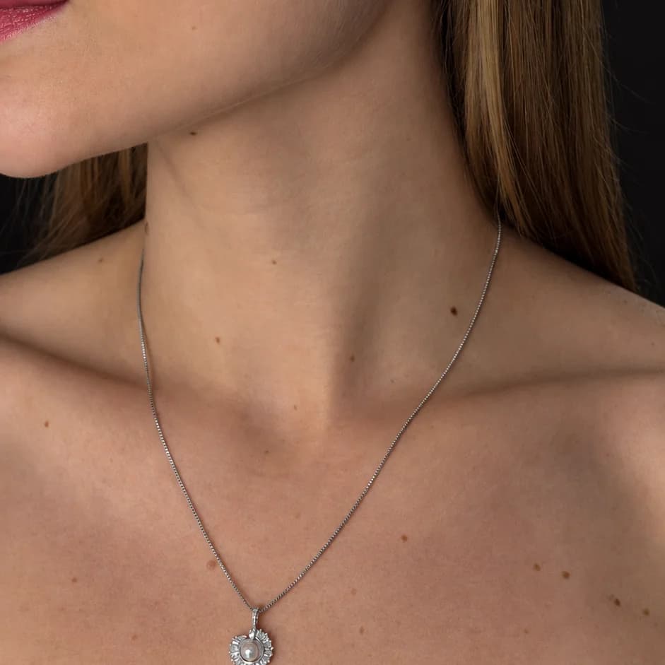 conjunto perle na modelo banhado a rodio branco com strass e perola